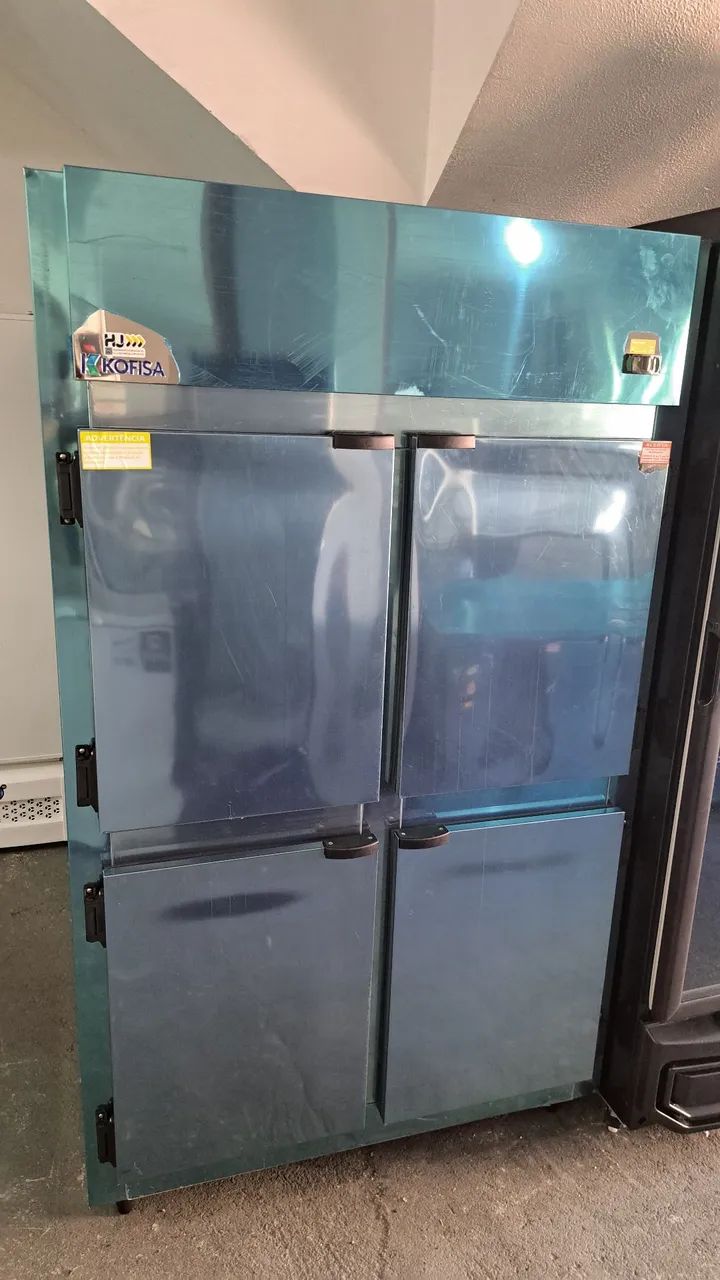 Ac Geladeira comercial mini câmara 4 portas inox