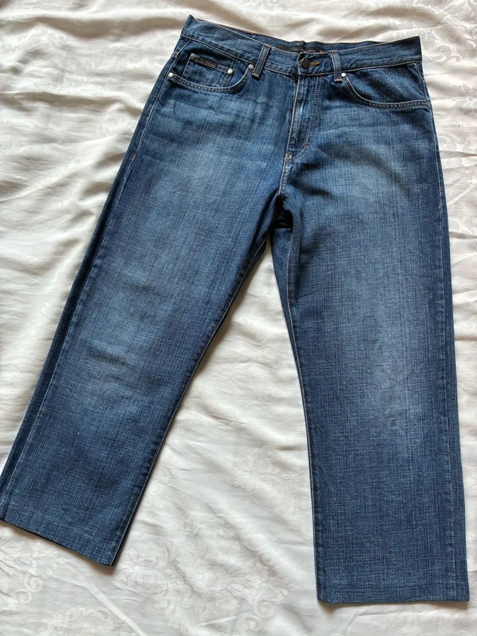 Calça calvin klein jeans relaxed straight 32 - Foto 3