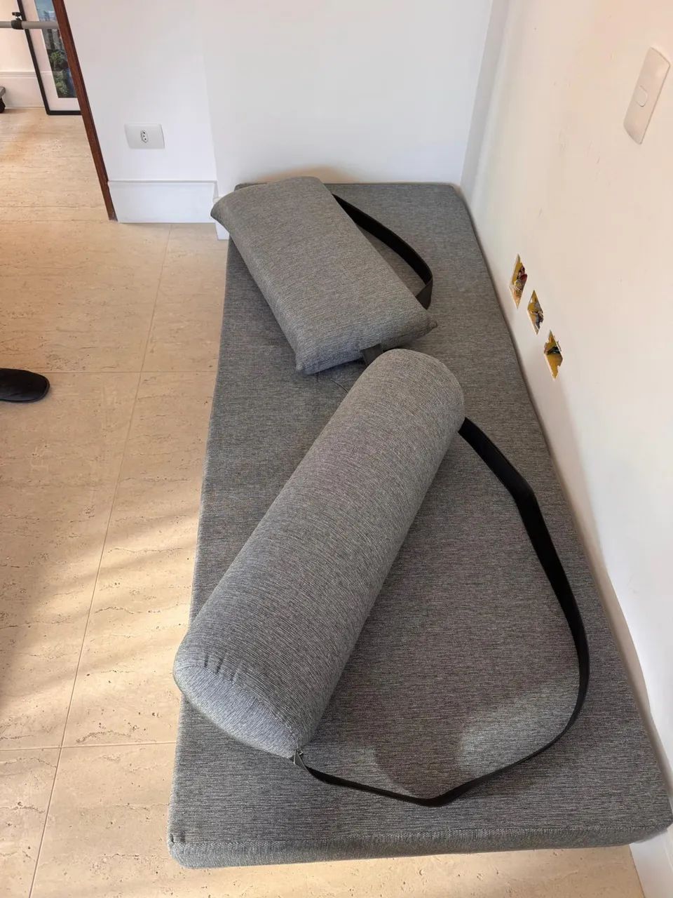 Sofá-Cama Stack Tok&Stok Cinza - Usado Apenas 3 Vezes (Perfeito) - Foto 2