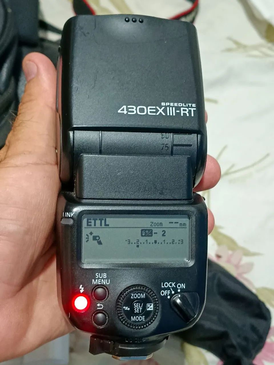 Flash Canon TTL com acessórios  - Foto 2