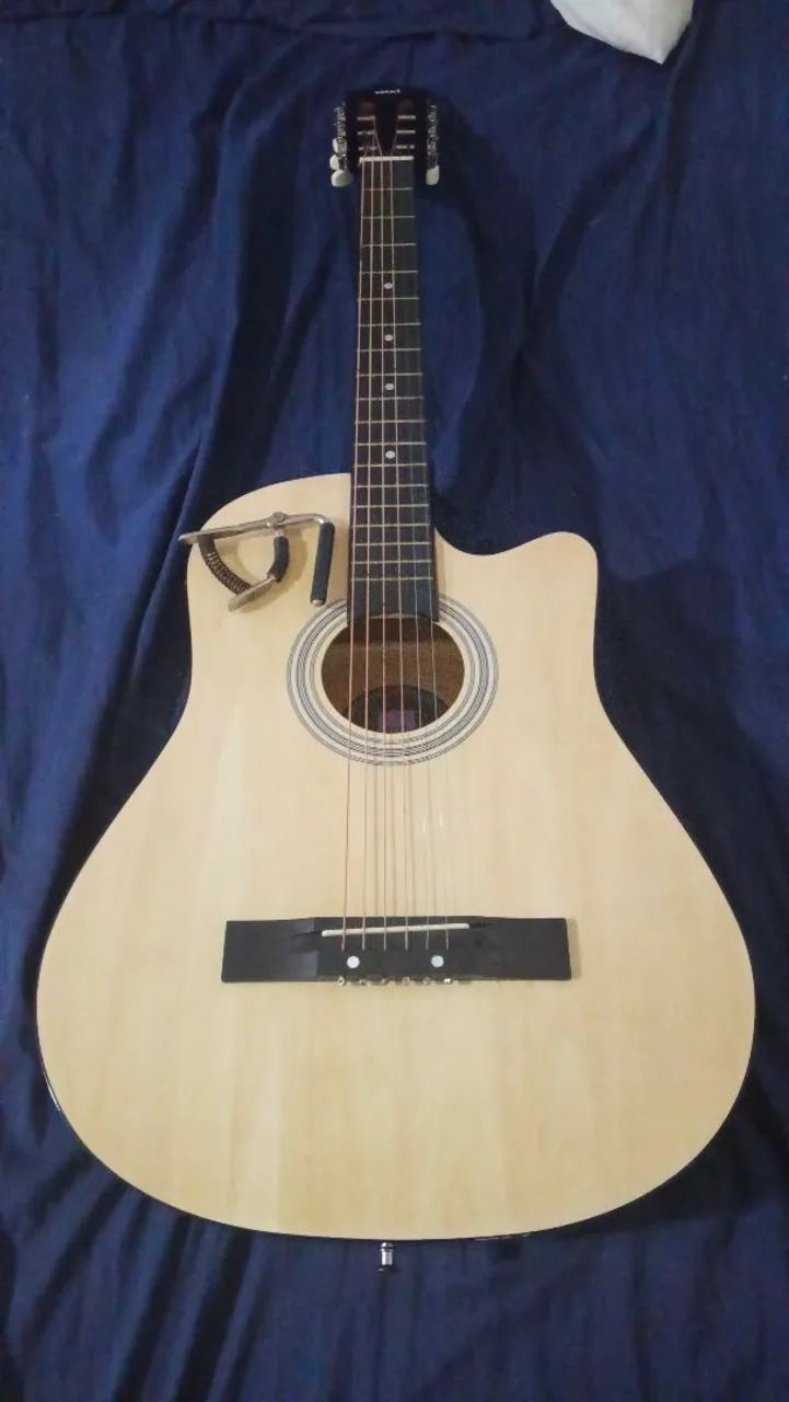 VIOLÃO CUTWAY - COM TENSOR E CORDA DE AÇO ( MAIS CAPOTRASTE ) - Foto 3