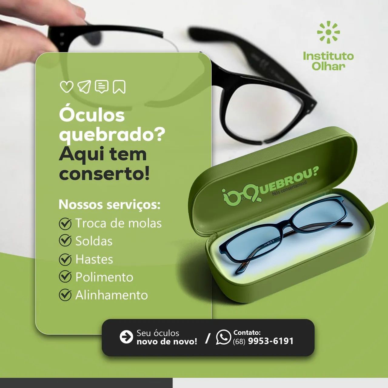 Conserto de óculos!!!