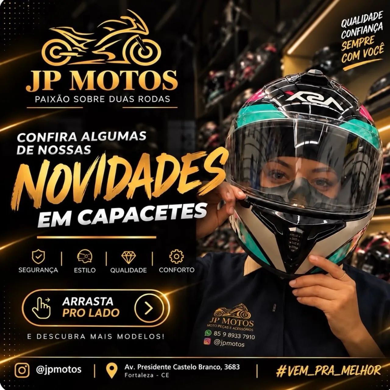 Capacetes Disponíveis 