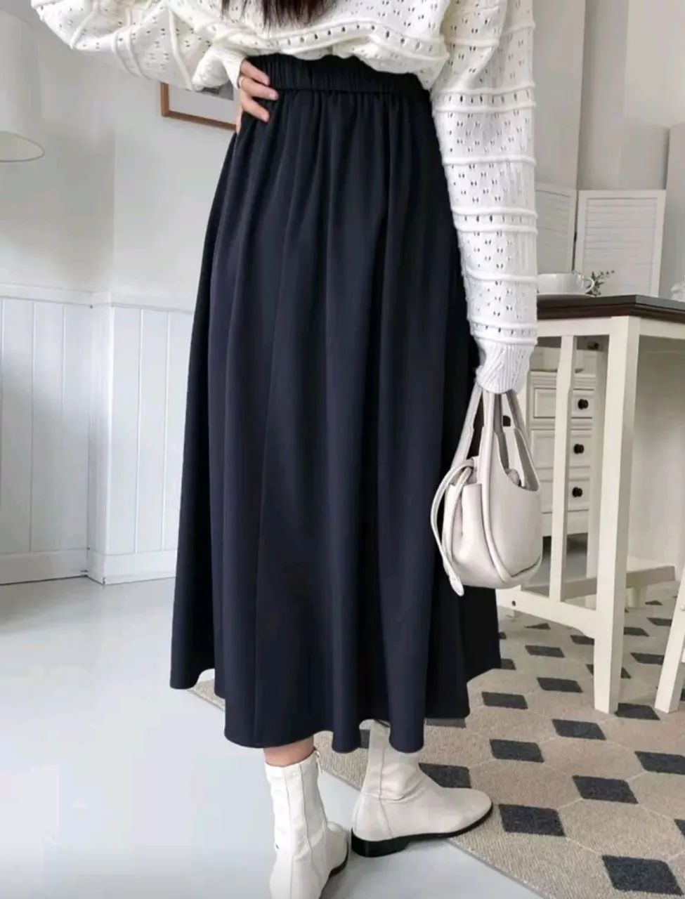 Saia Midi plissada - Foto 4