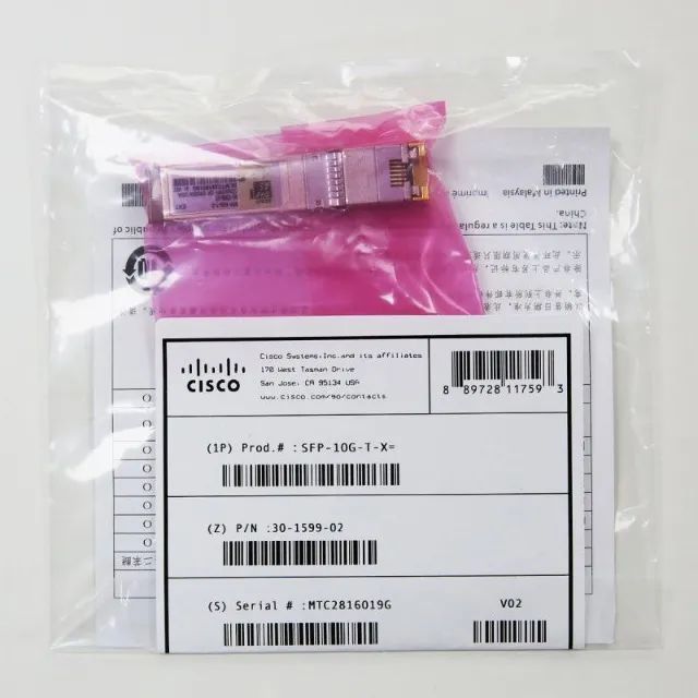 SFP-10G-T-X cisco