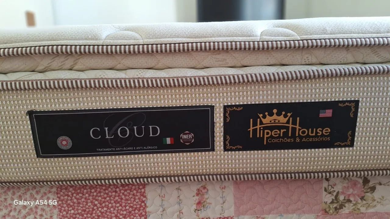 Colchão Luckspuma de molas pocket cloud  one side Queen - Foto 4