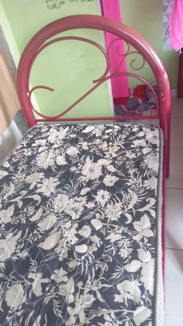 Cama em tubular solteiro+colchão espuma - Foto 4