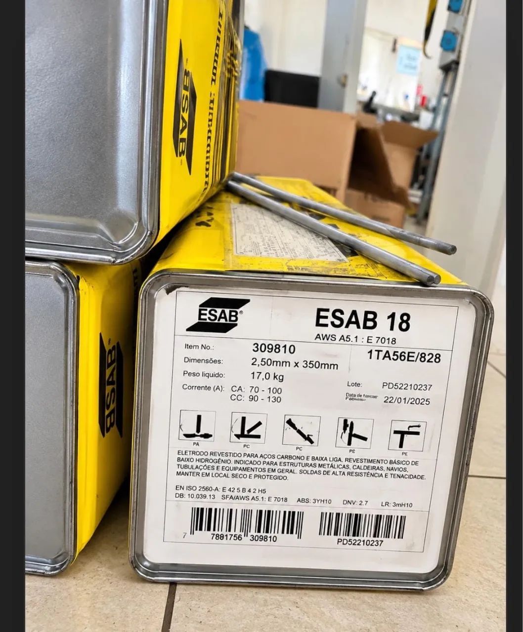 ELETRODO ESAB E7018 - ALTA QUALIDADE ?