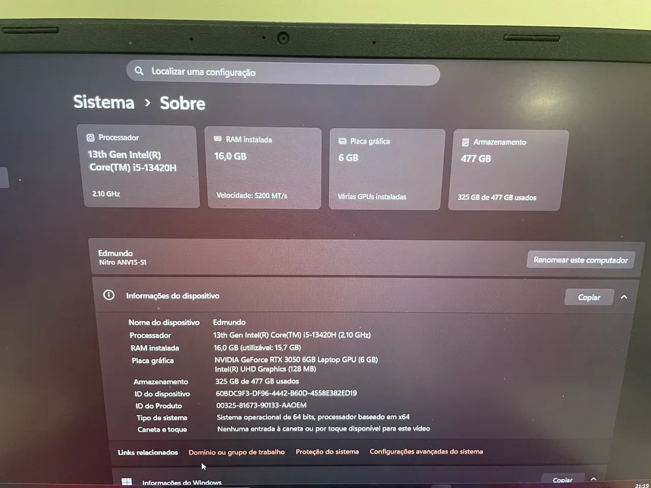 Notebook gamer nitro - Foto 4