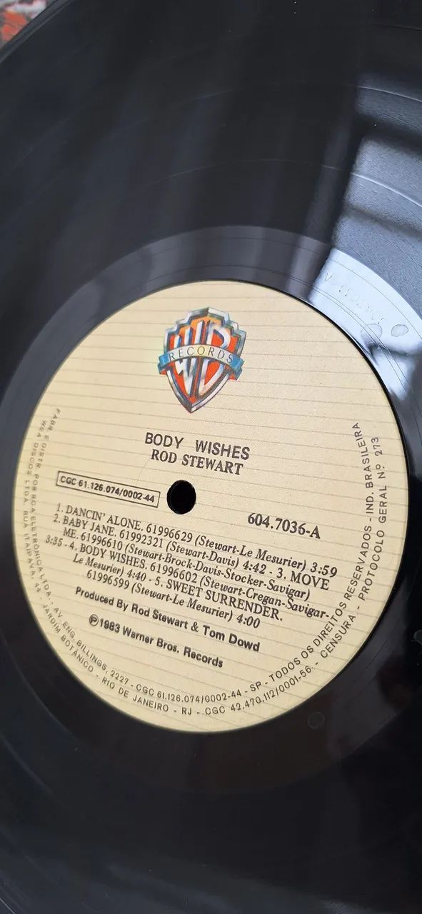 Disco Vinil Rod Stewart Body Wishes - Foto 4