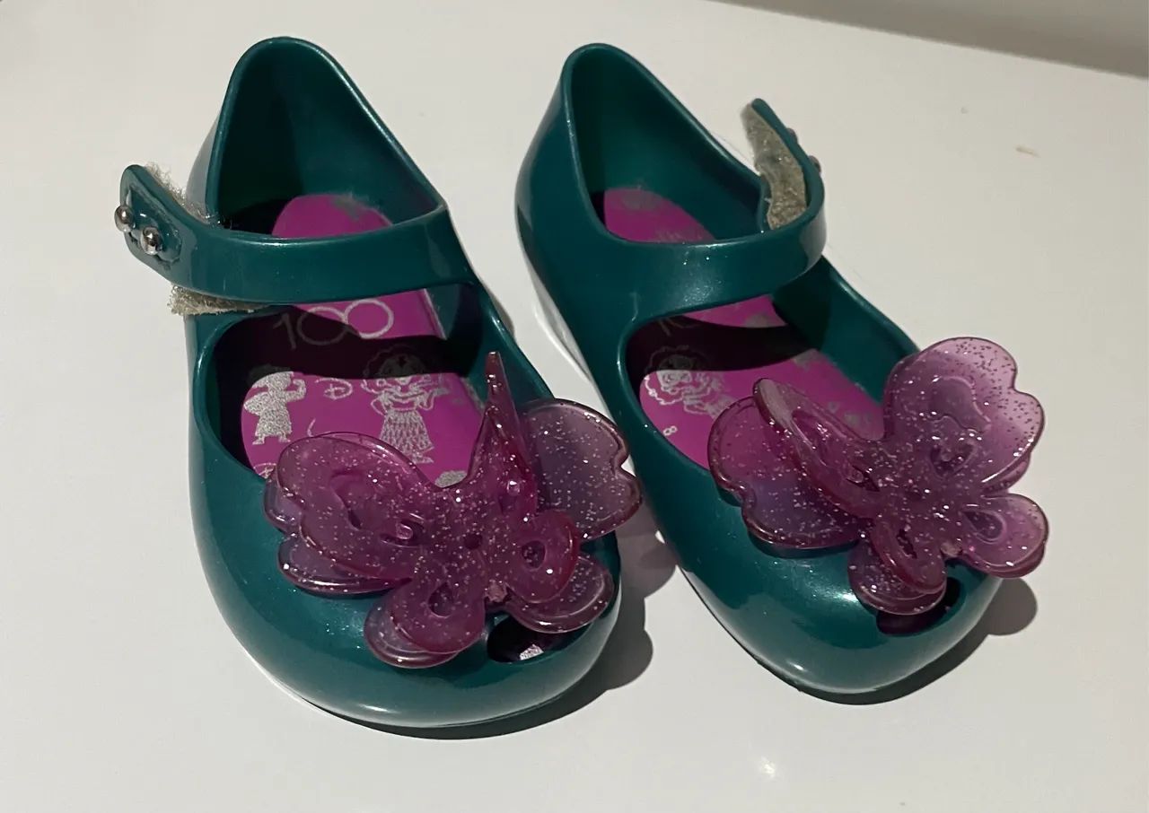 Sapatilha infantil Mini Melissa ultragirl + Disney 100 Baby
