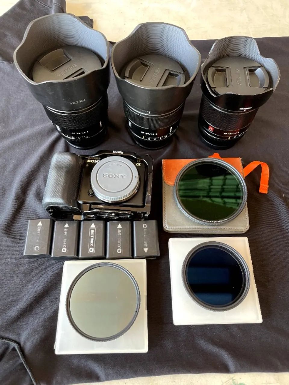 Sony zv e10 com lentes e acessorios 