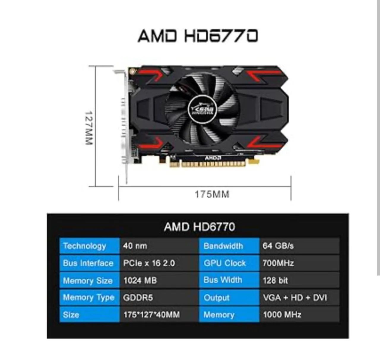 Placa de video HD 6750 2 GB  - Foto 5