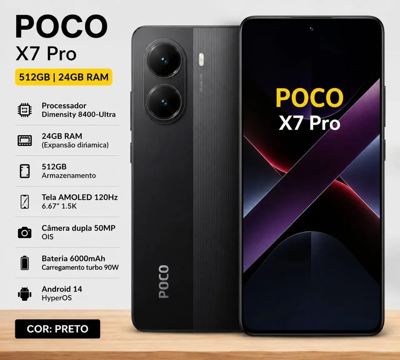 Xiaomi Poco X7 Pro 512GB . - Celulares e Smartphones - Quadras