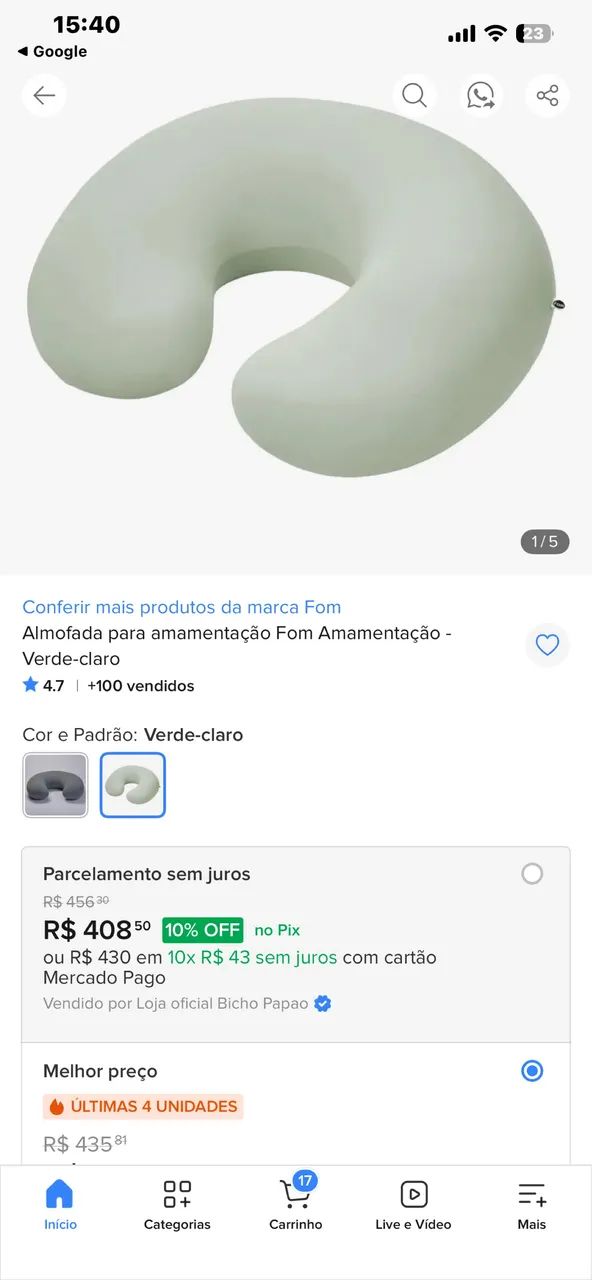 Almofada De Amamentação Fom Multifuncional Ergonômica   - Foto 2