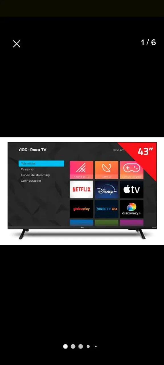 Smart Tv 43 nova na caixa polegadas - Foto 3