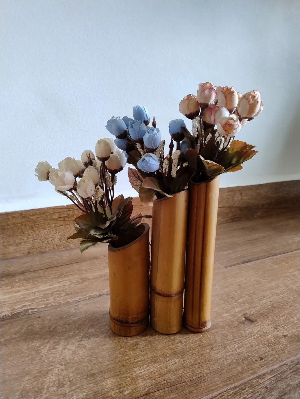 Arranjo de Rosas no Bambu 