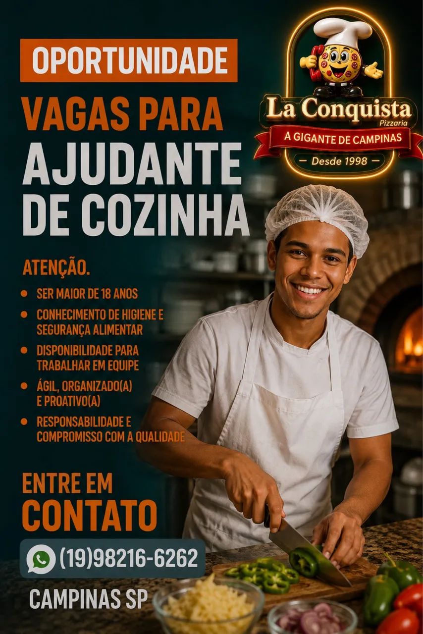 Ajudante de Cozinha