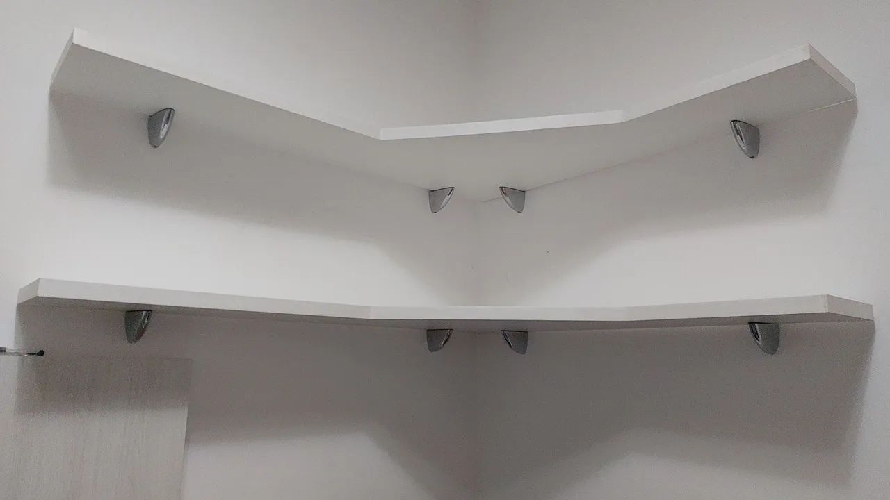 Prateleira de canto duas unidades 