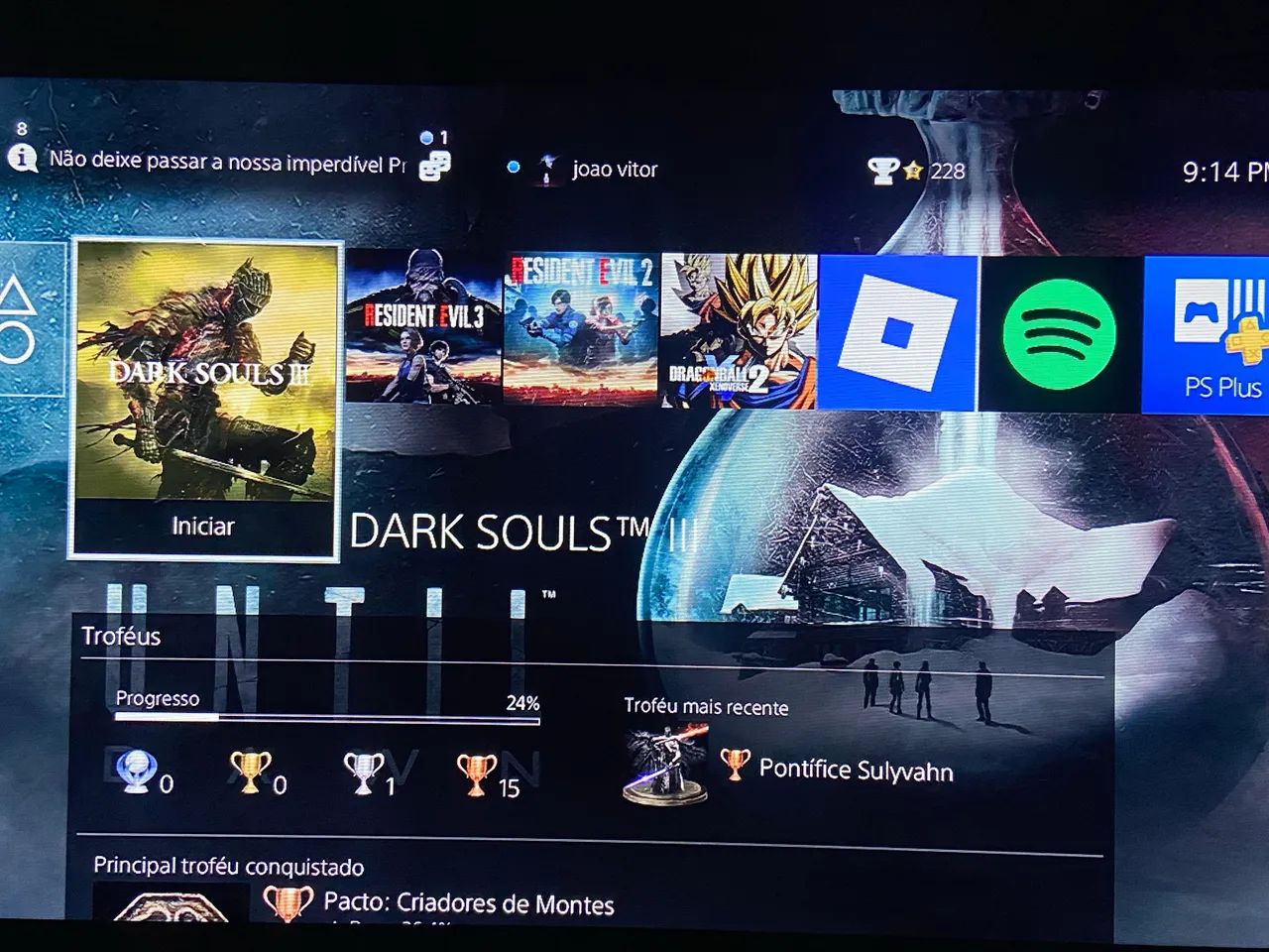 PS4 slim com vários jogos  - Foto 4