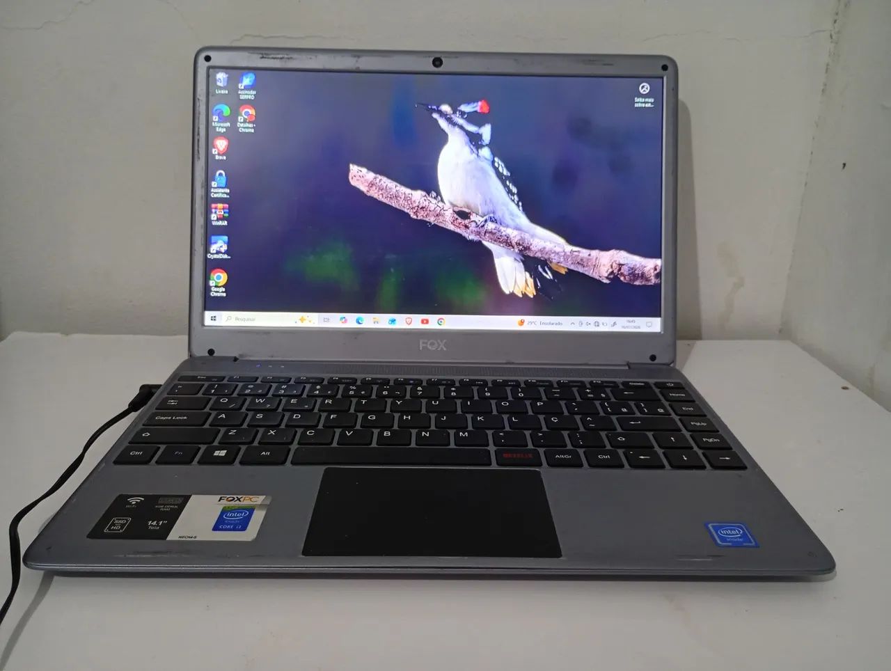 Notebook Fox Neo14-s 4GB DDR3 224GB SSD e Intel i3 2GHz com wi-fi  - Foto 3