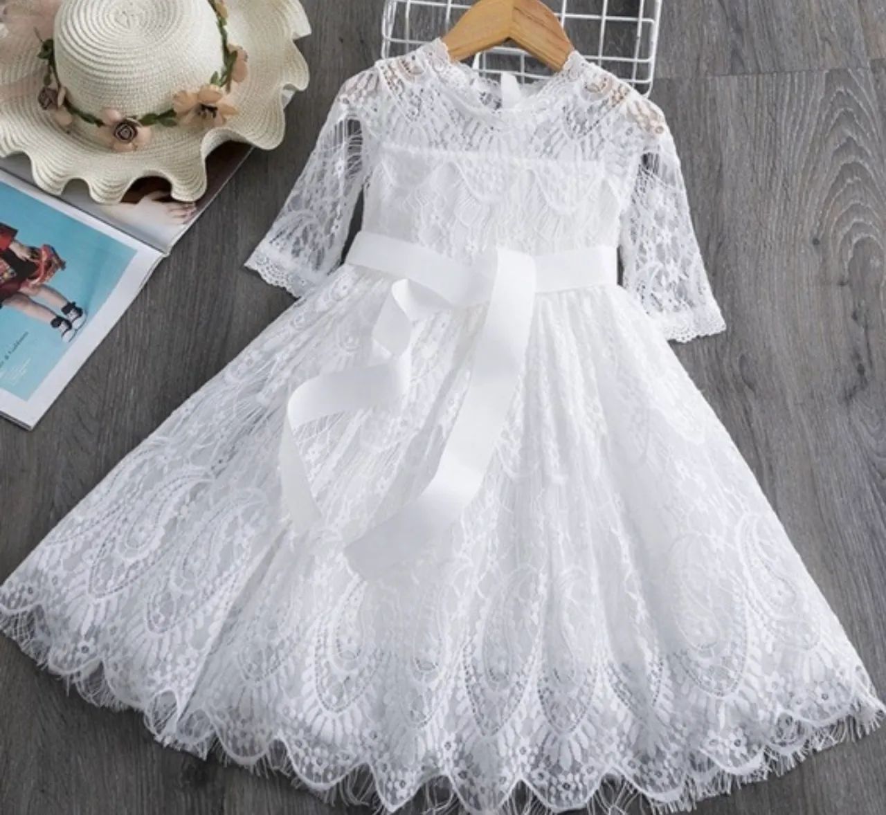 Vestido de renda Meninas - Foto 5