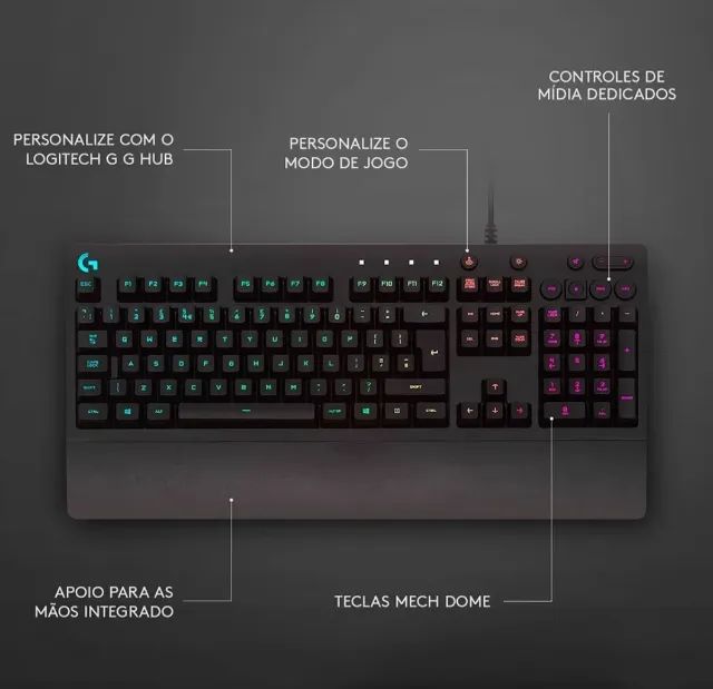Teclado Logitech G213 - Foto 4