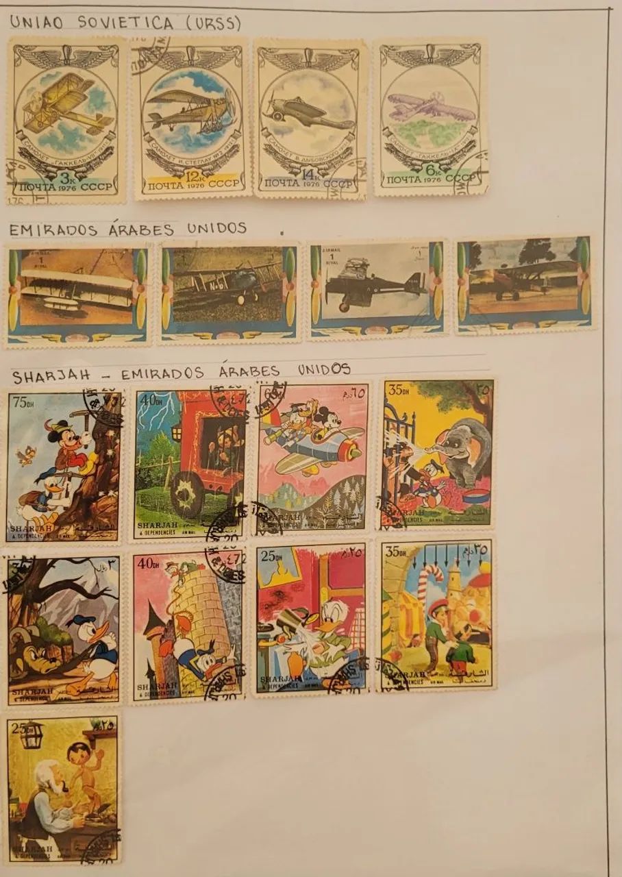 Selos Postais Antigos e Colecionáveis (mais de 200) - Foto 3