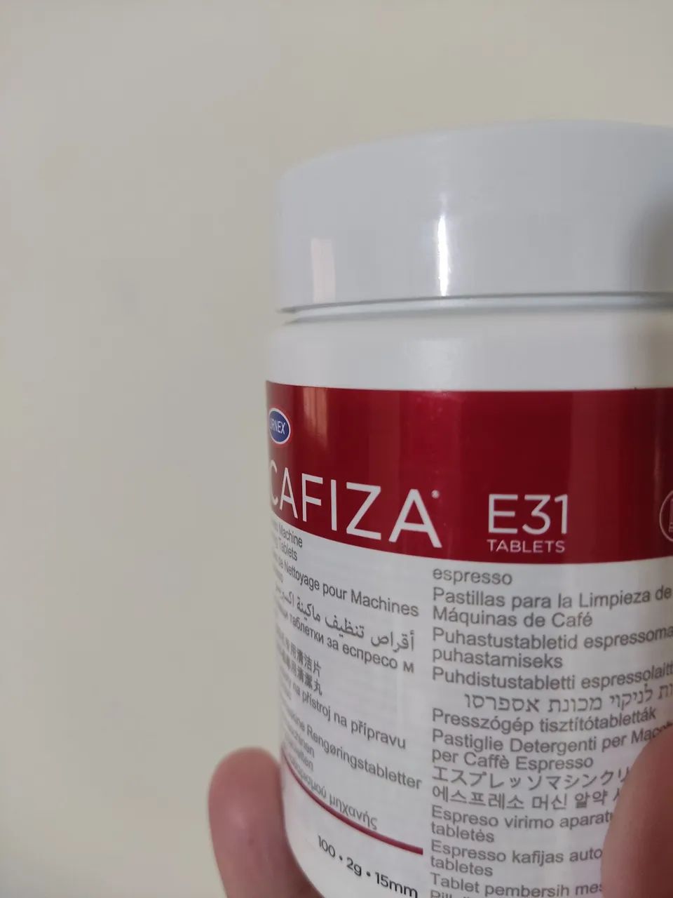 **10 **Pastilhas removedora de oleo de café Urnex Cafiza