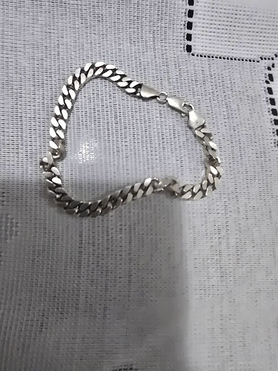 Pulseira e anel de prata 925 - Foto 2