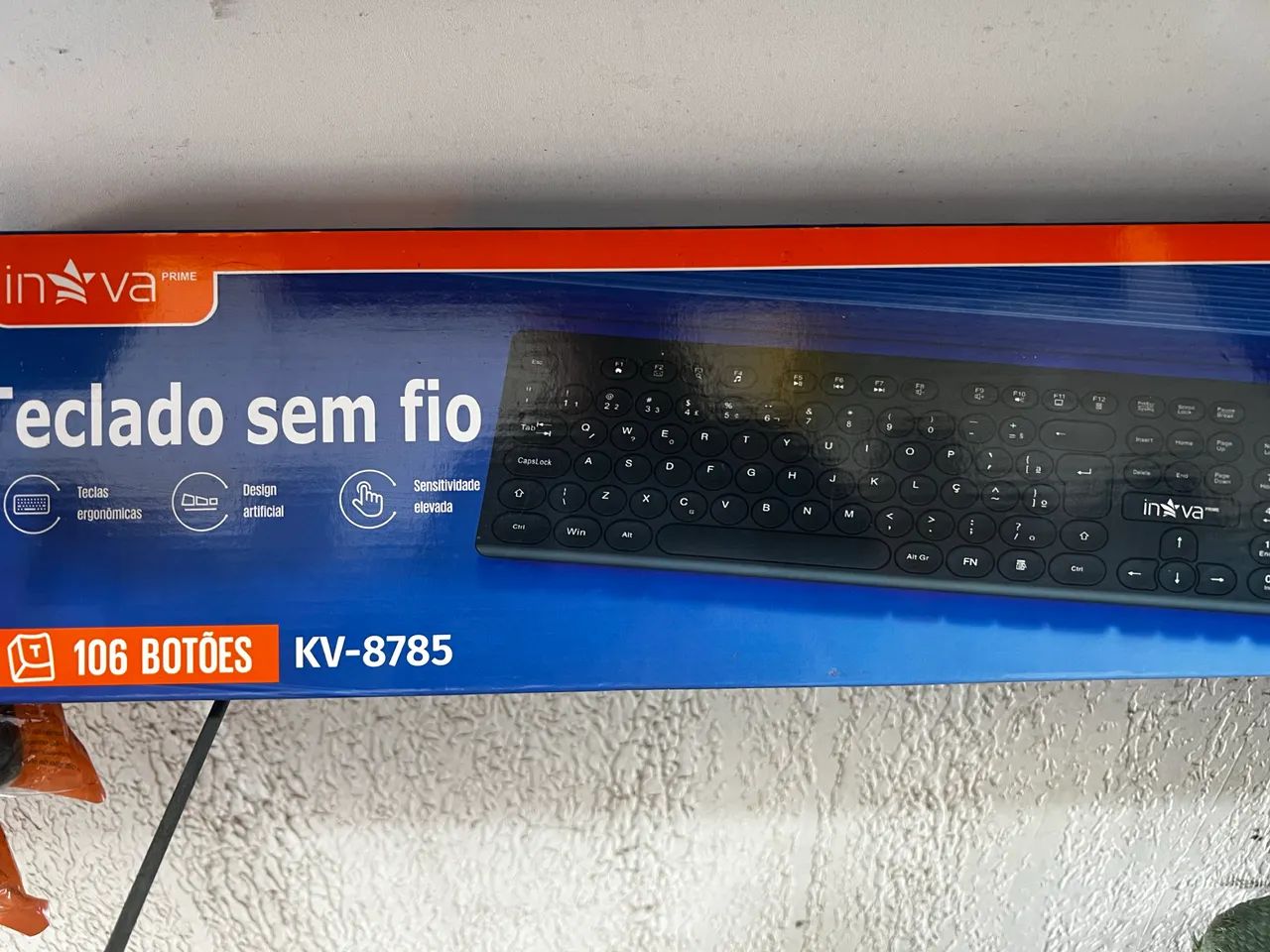 Teclado sem fio com mouse  - Foto 2