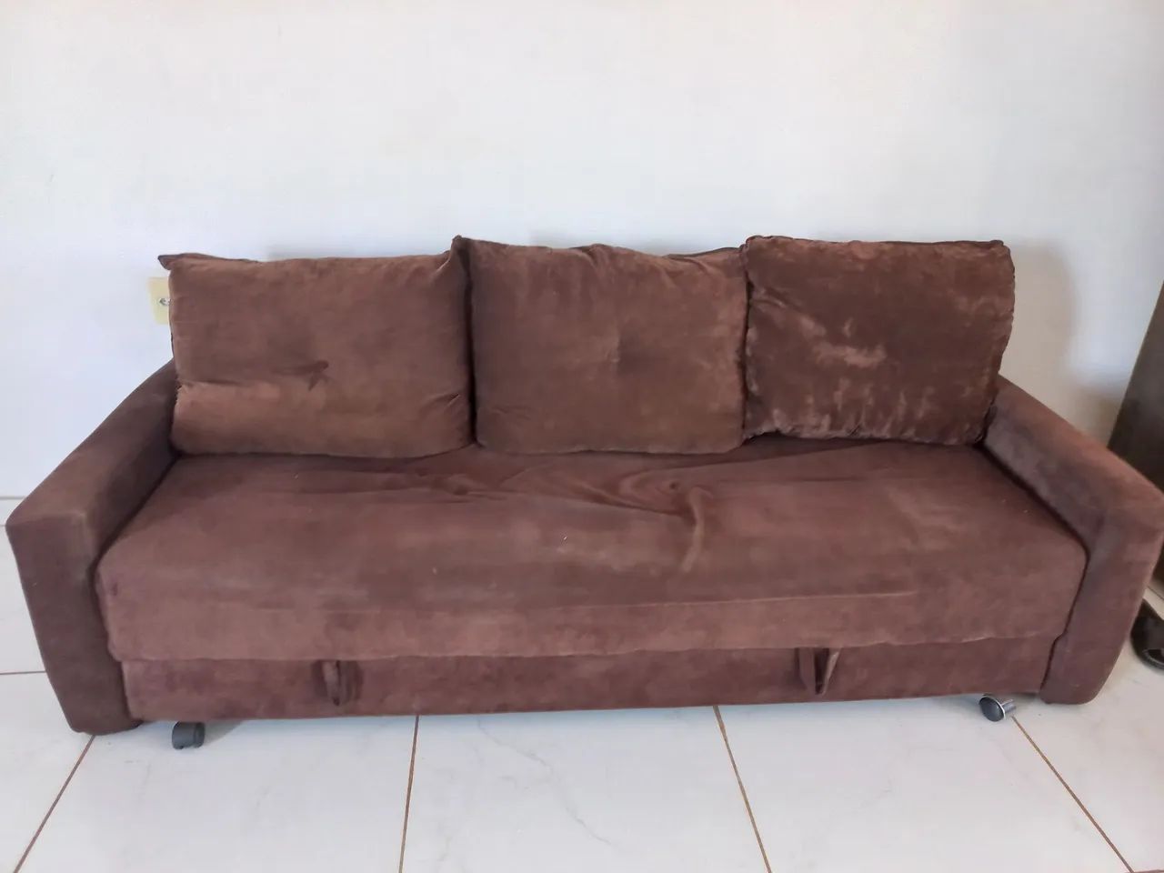 Vendo sofá cama usado,funcionando. - Foto 4