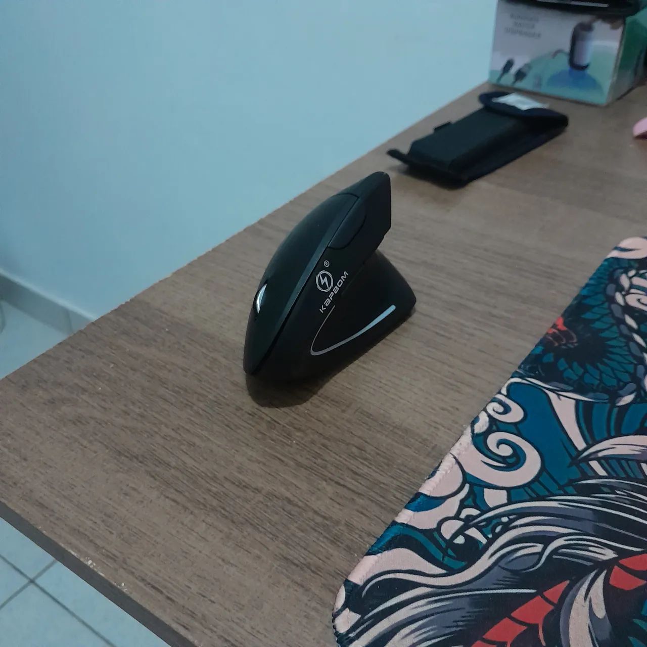 Mouse sem fio/bluetooth vertical ergonômico