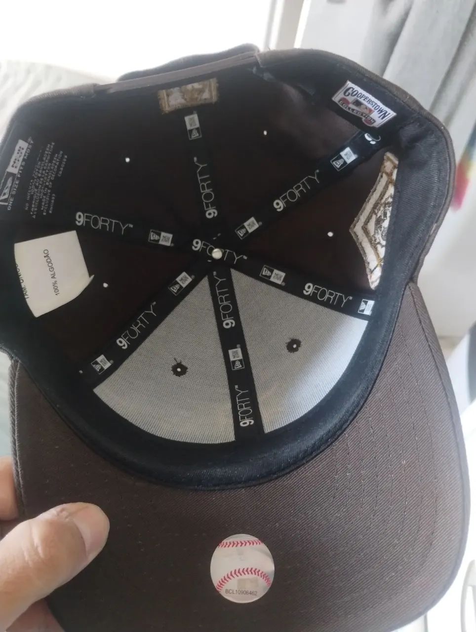 Boné New Era Detroit Tigers marrom ajustável original  - Foto 5