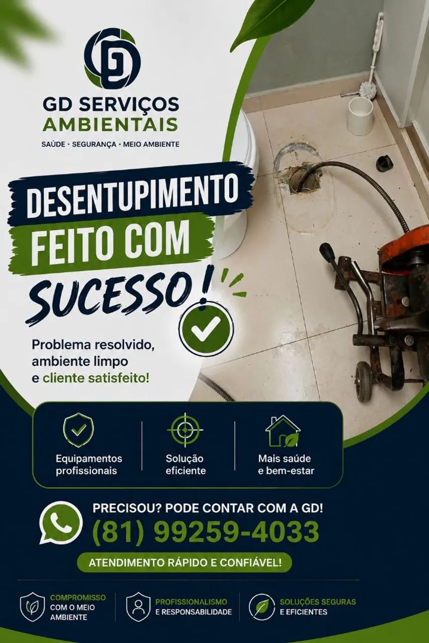 Desentupimento urgência 