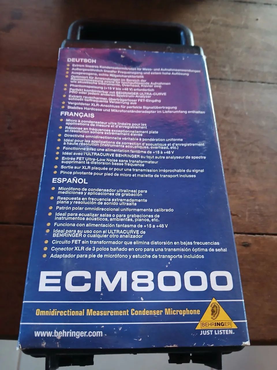 Microfone Condensador Behringer ECM 8000 - Foto 2