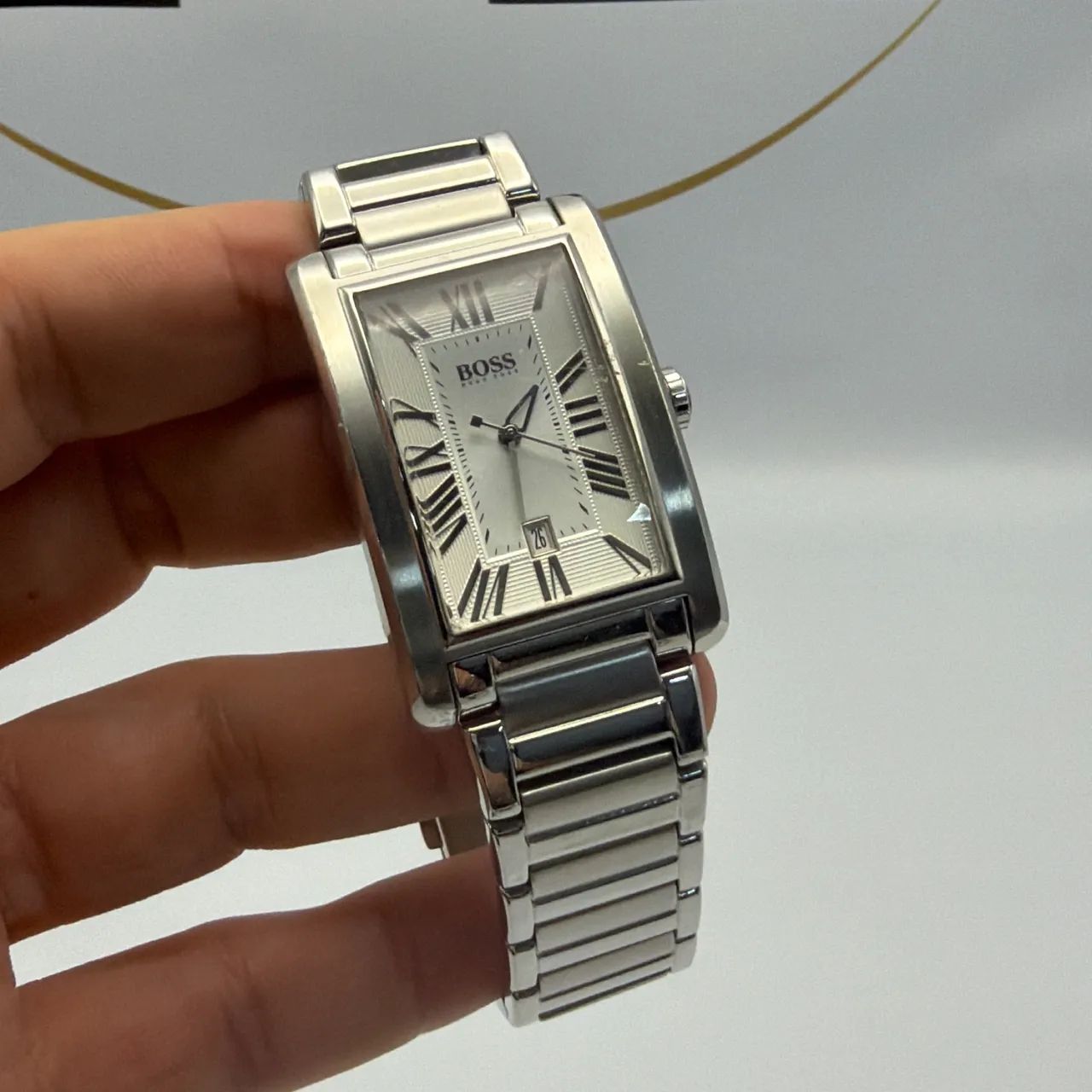 Relógio Masculino Hugo Boss Retangular 34mm - Seminovo