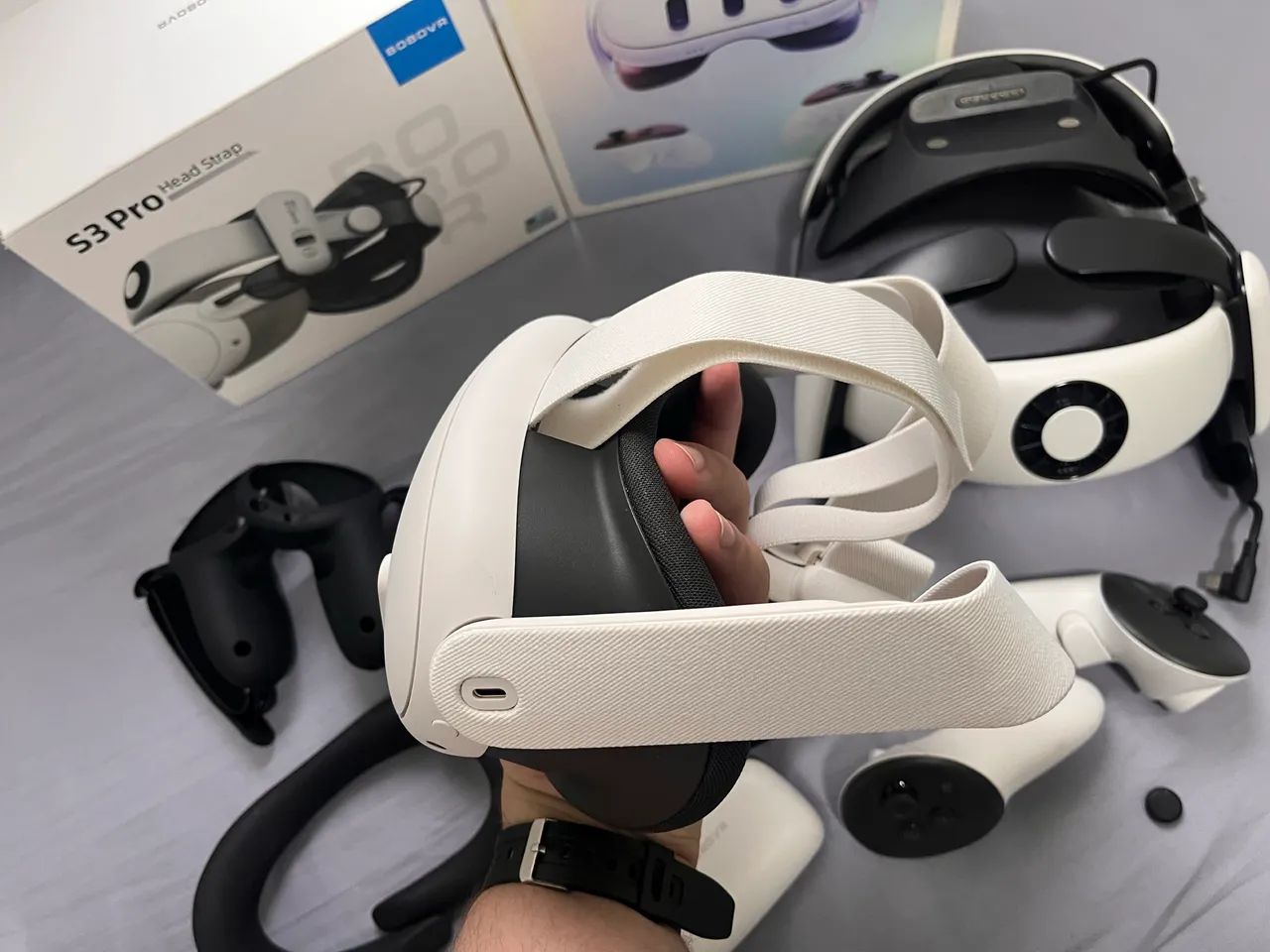 META QUEST 3 512GB + BOBOVR S3 PRO | Óculos VR | Semi-Novo