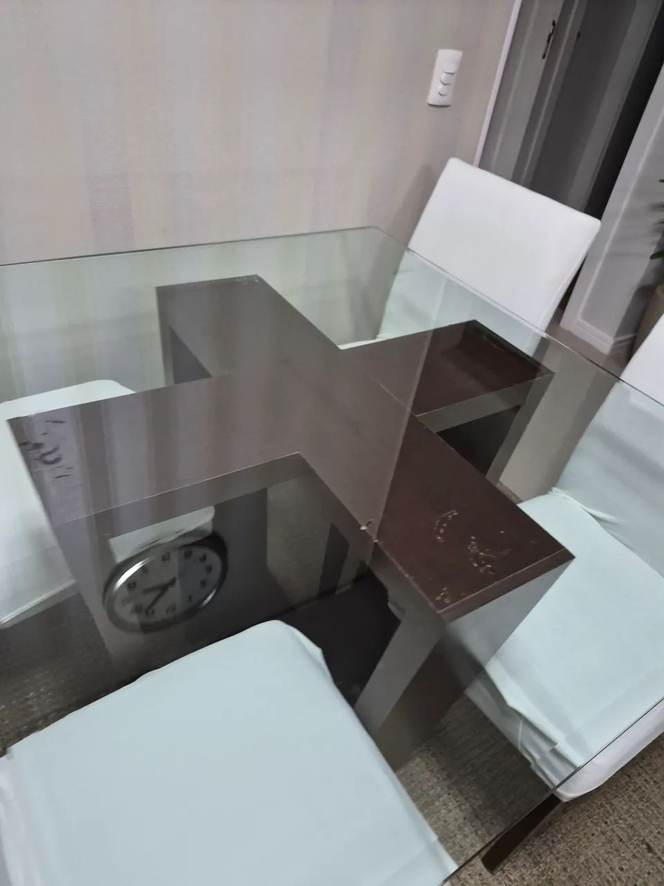 Mesa vidro 4 lugares - Foto 3