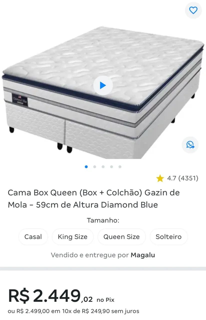 Cama QUEEN gazin de mola  - Foto 3