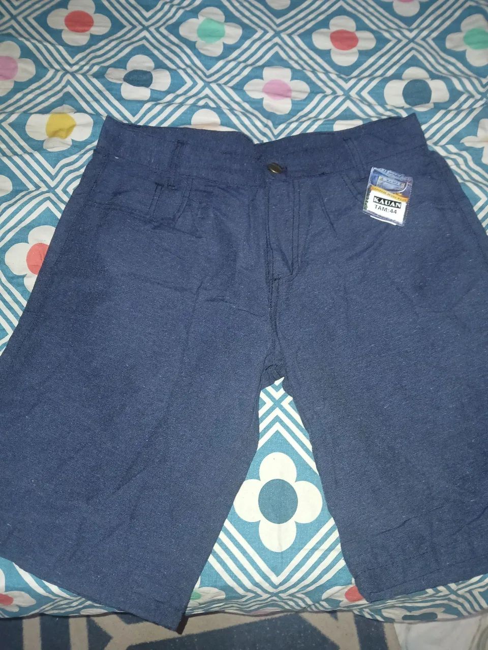 Bermuda Masculina Azul