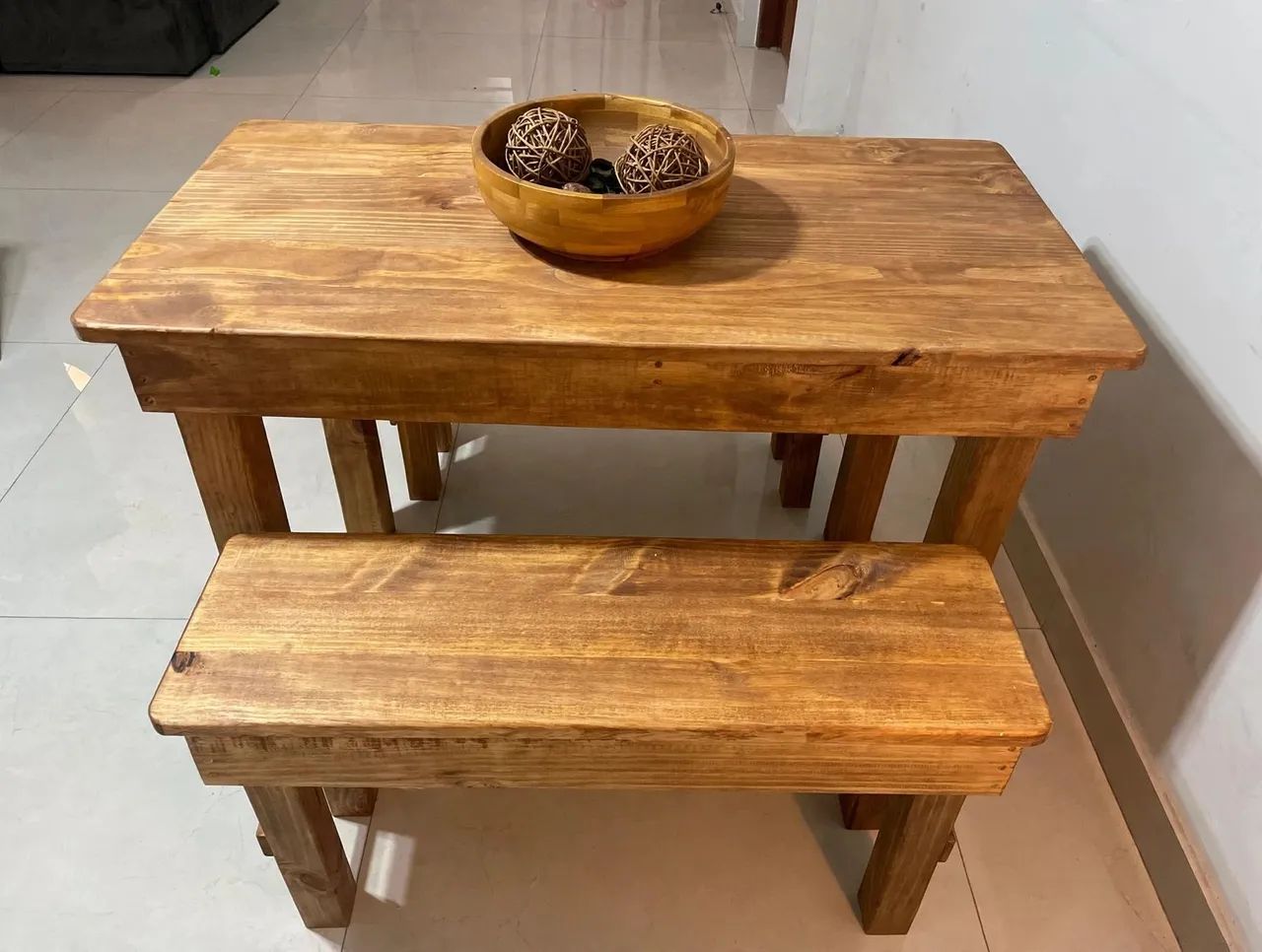 Mesa e bancos rústicos | JF WOOD | Área externa e interna - Foto 4