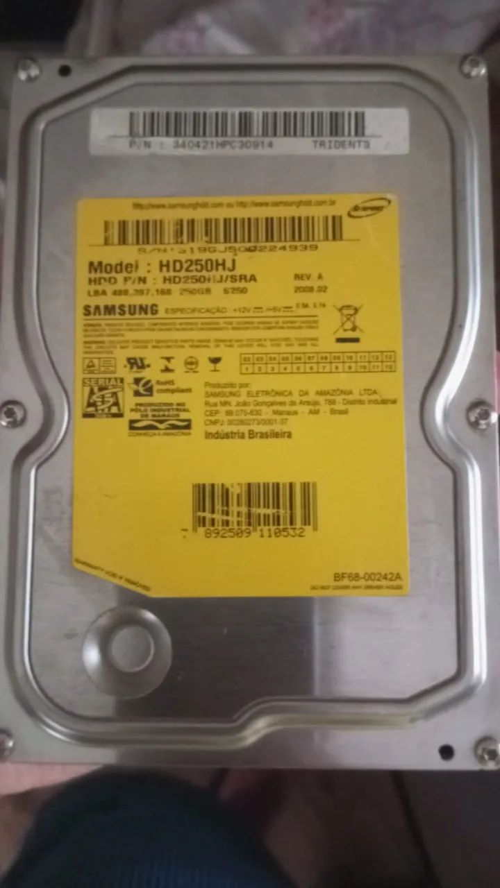 HD 250GB samsung65126769319171120