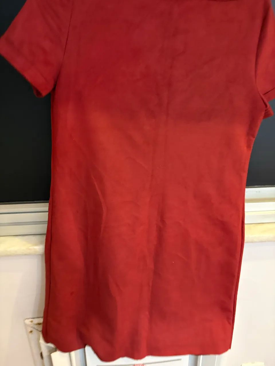 Vestido curto chamoa couro trabalhado podendo ser usado como uma túnica - Foto 2