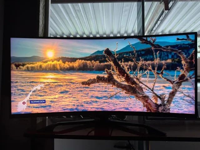 Monitor Gamer Curvo Husky Tempest 34", Ultrawide, 180Hz, QHD, 1ms, DisplayPort e HDMI - Foto 3