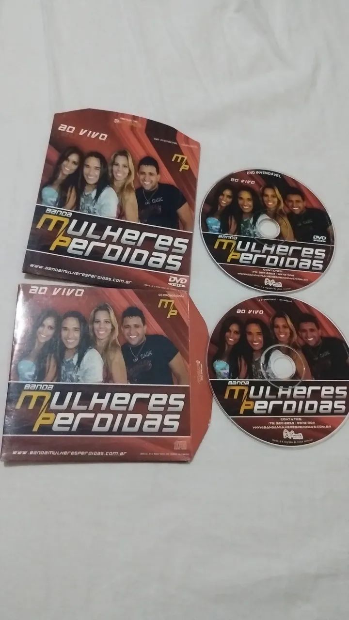 cd e dvd Banda Mulheres perdidas ao vivo em Aracaju