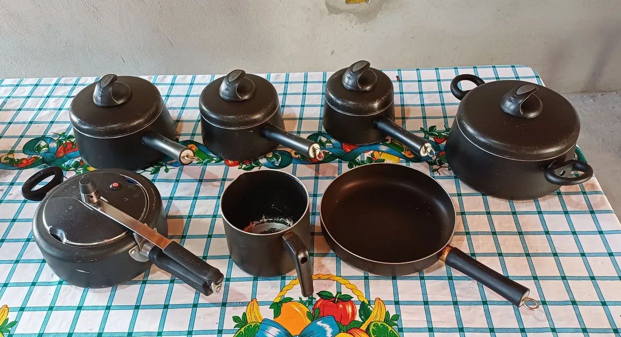 Conjunto de panela panex antiga usada  - Foto 3