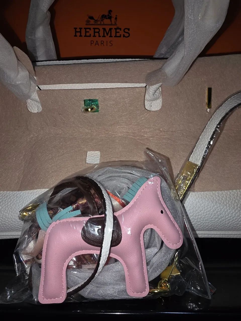 Bolsa Hermes Birkin, branca  - Foto 3