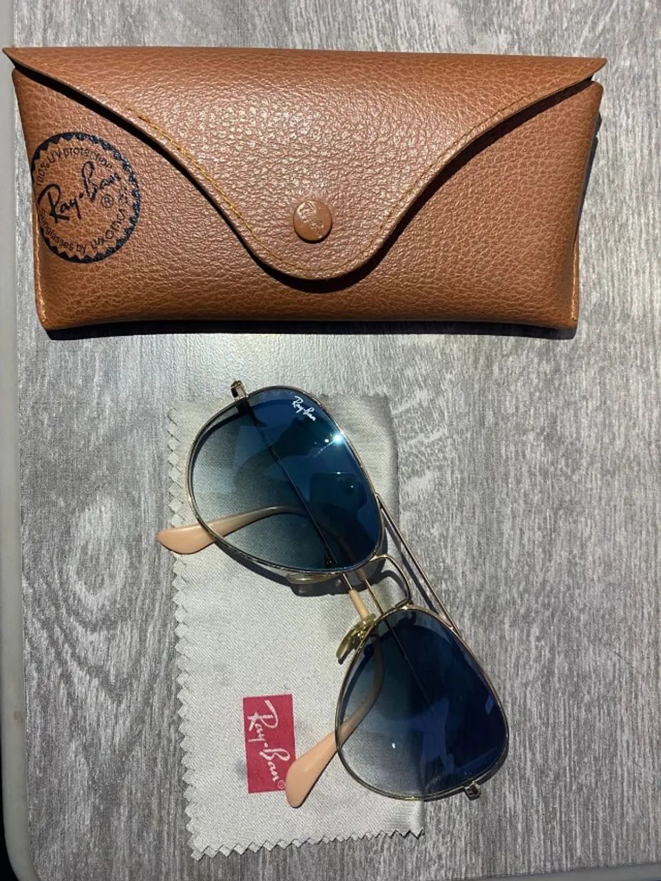 Óculos Ray Ban Original Completo com Caixa e Acessorios Aceito Proposta e Trocas - Foto 4