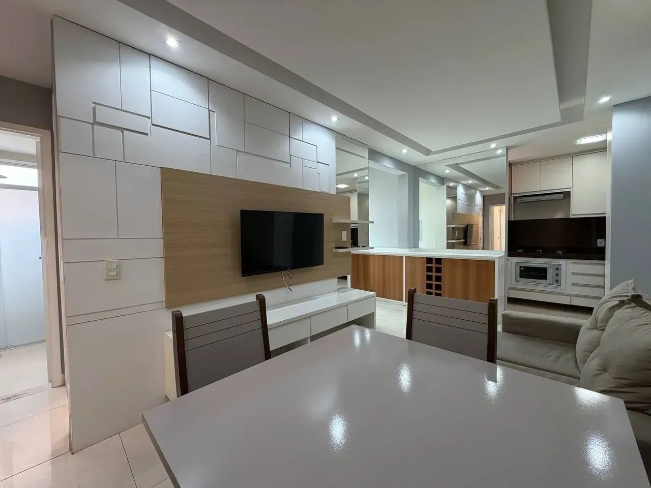 Apartamento mobiliado em condomínio com lazer - Bairro Serrano - Foto 5